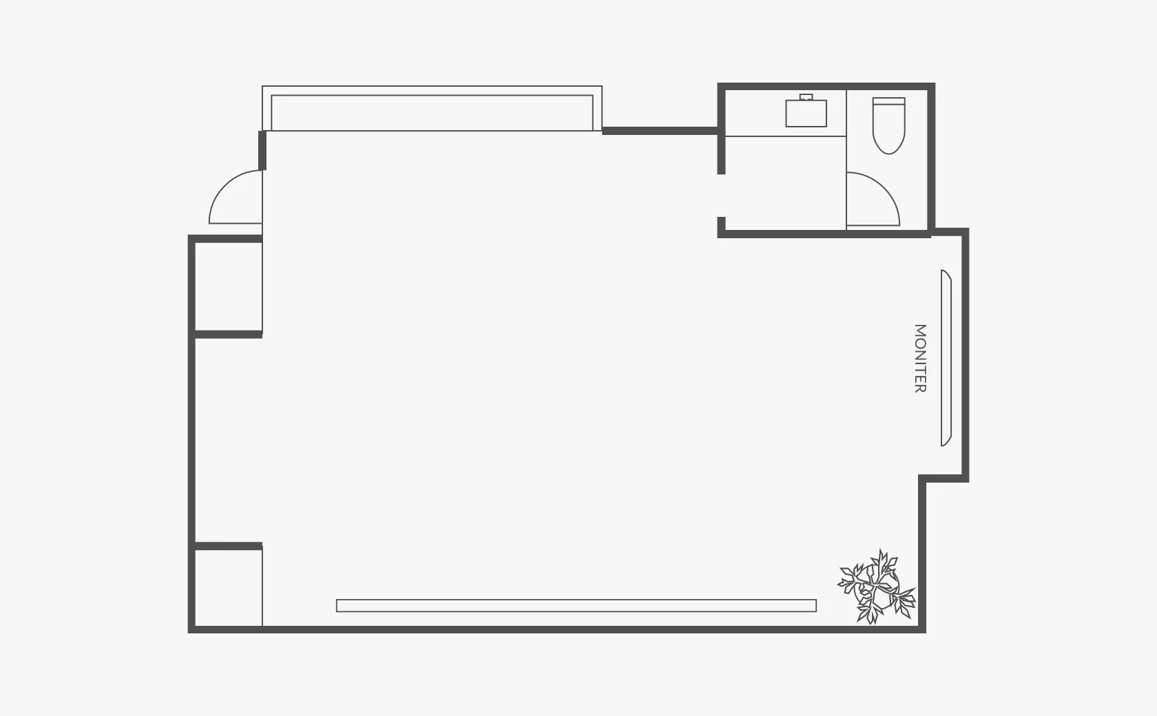 スタジオ 間取り図