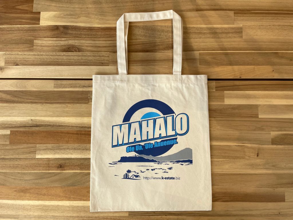 K ESTATE　original 　cotton eco bag
blue