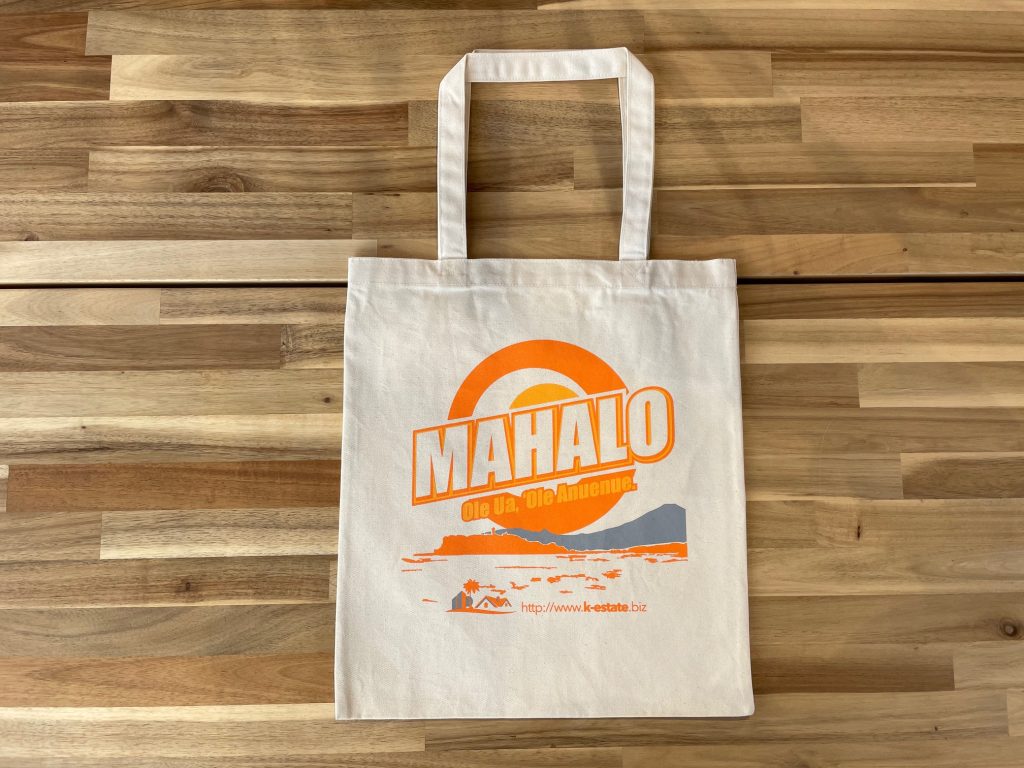 K ESTATE　original 　cotton eco bag
orange